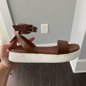 MIA Brown Platform Sandals